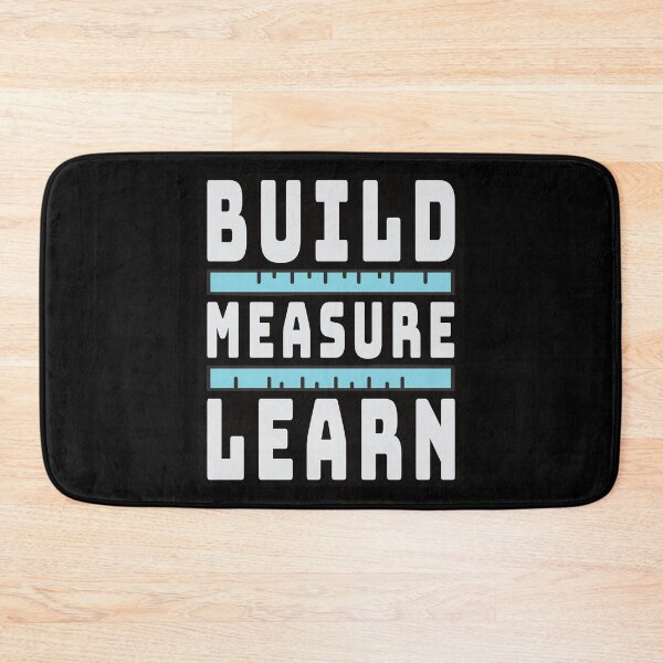 Item preview, Build Measure Learn Black designed and sold by bettercolors.