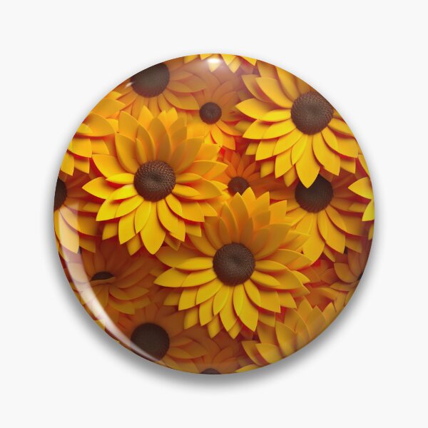 Item preview, 3D Sunflower Pattern designed and sold by Hibiskusmond.