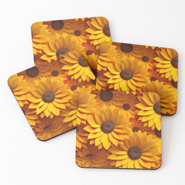 Item preview, 3D Sunflower Pattern designed and sold by Hibiskusmond.