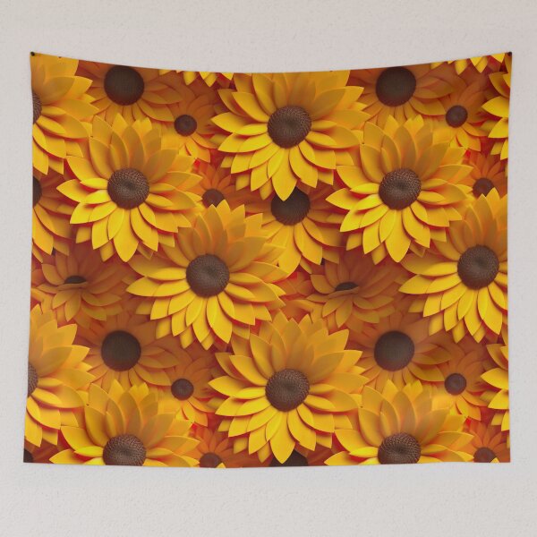 Item preview, 3D Sunflower Pattern designed and sold by Hibiskusmond.
