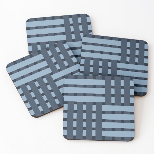 Item preview, Fabric Weave Design - Matt Rib Weave Irregular Pattern - Sophisticated Blue designed and sold by DesignCentrum.