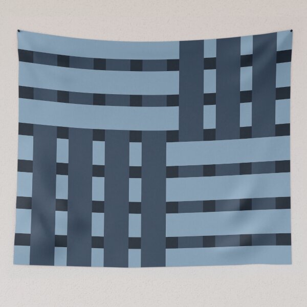 Item preview, Fabric Weave Design - Matt Rib Weave Irregular Pattern - Sophisticated Blue designed and sold by DesignCentrum.