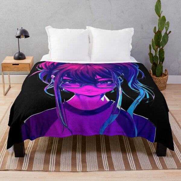 Item preview, 80's vaporwave anime girl with ponytails wearing glasses designed and sold by TomFrontierArt.