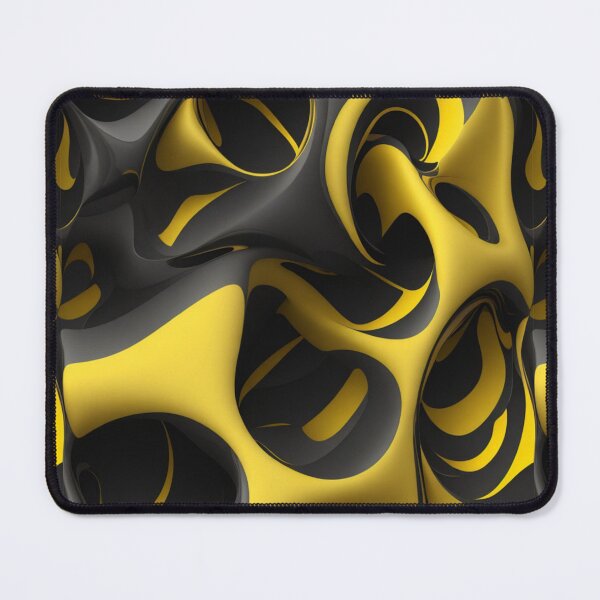 Item preview, Black and yellow abstract pattern designed and sold by Rothnaric.