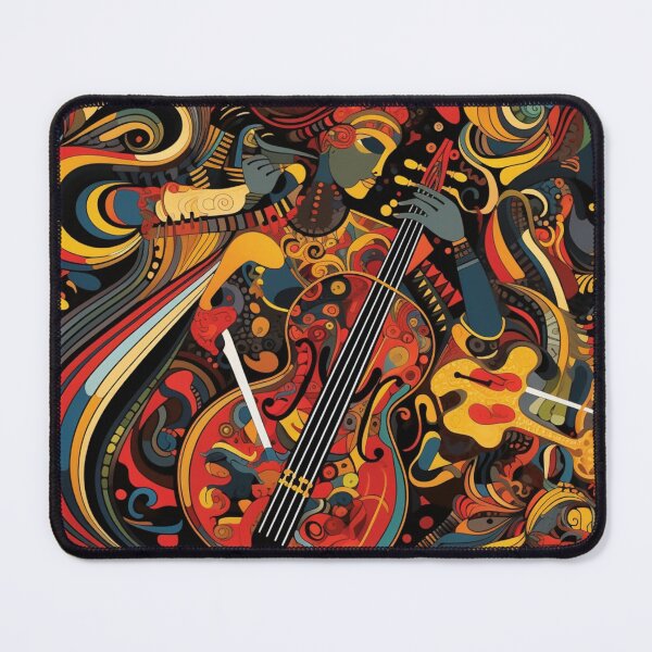 Item preview, Artistic Painting Fusion of Bold Graphic Art Vibrant Prints and Intricate Musical Motifs designed and sold by ColorXpo.