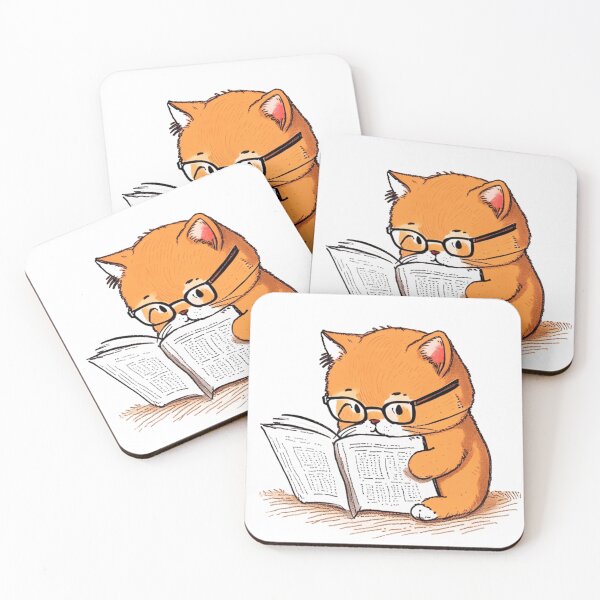 Item preview, Cat writing, Delights,Don't Ask What I'm Reading designed and sold by Monarch007.