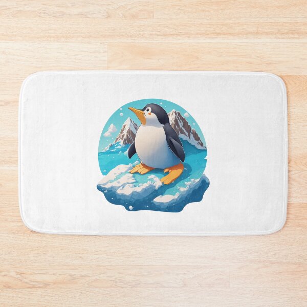 Item preview, Cute Penguin on ice with snow mountain  designed and sold by Jayjaynaenae.