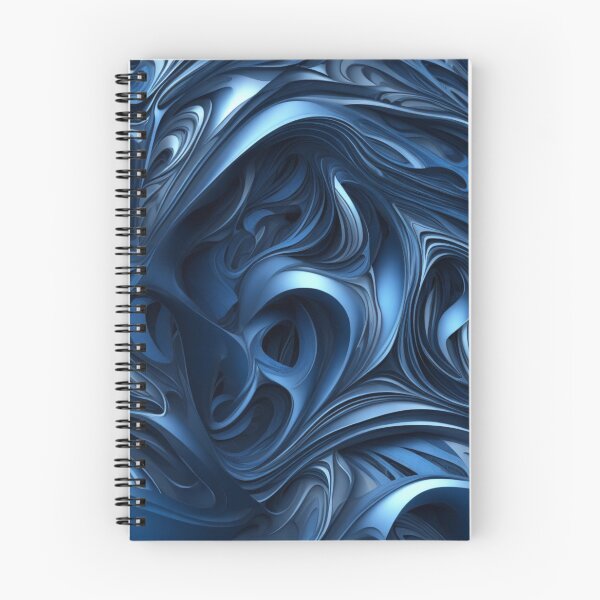 Item preview, Black and blue abstract metal pattern designed and sold by Rothnaric.
