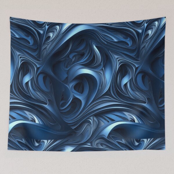 Artikelvorschau, Black and blue abstract metal pattern entworfen und verkauft von Rothnaric.