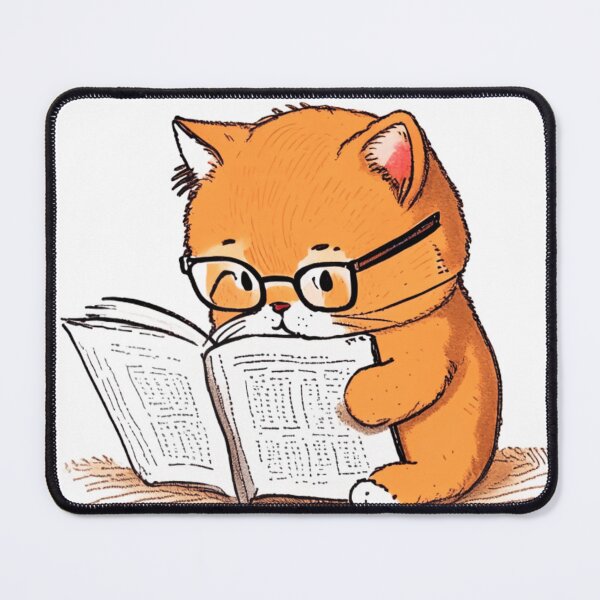Item preview, Cat writing, Delights,Don't Ask What I'm Reading designed and sold by Monarch007.