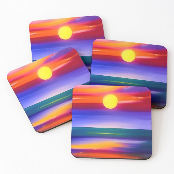 Item preview, sunset on the ocean designed and sold by aipaint.