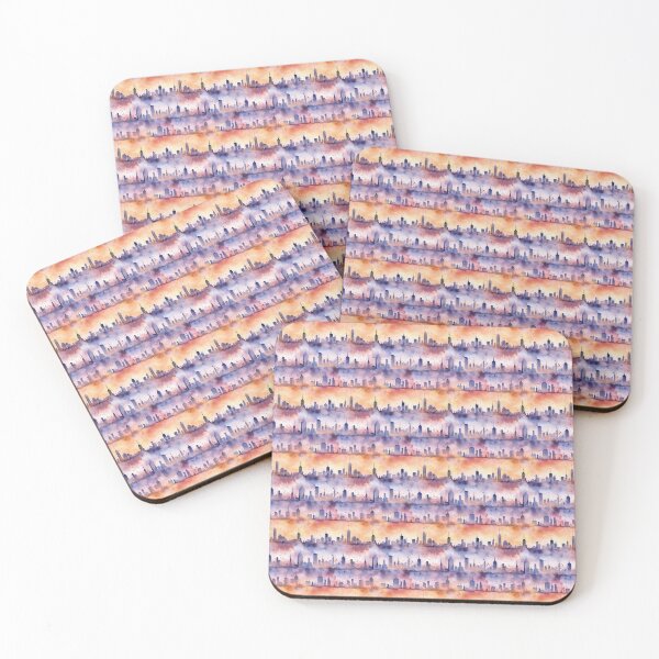 Item preview, Captivating Watercolor Skylines designed and sold by gleemrr.
