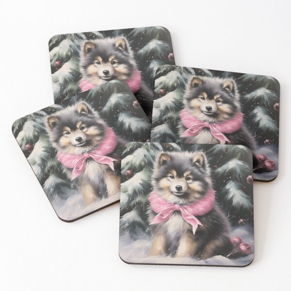 Item preview, Finnish Lapphund In Snow designed and sold by Nocturne  Paws.