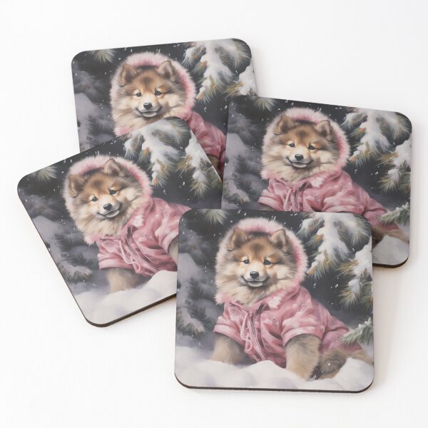 Item preview, Finnish Lapphund In Winter designed and sold by Nocturne  Paws.