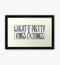 Wheat Kings and Pretty Things - Tragically Hip - Wheat Kings Framed Print