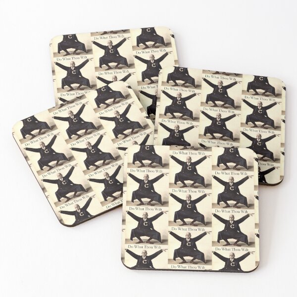 Item preview, Aleister Crowley showing off his yoga moves designed and sold by LoveEqualsLaw.