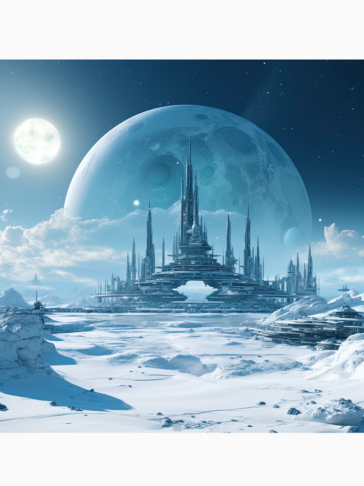 Thumbnail 7 of 7, Classic T-Shirt, Frozen City of the Future designed and sold by Garret Bohl.