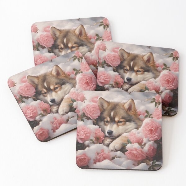 Item preview, Finnish Lapphund And Roses designed and sold by Nocturne  Paws.