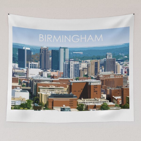 Item preview, Birmingham, Alabama, USA, City Print designed and sold by summattodraw.