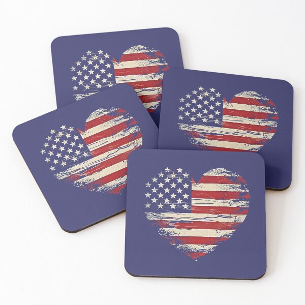 Item preview, American Flag in Heart  with transparent background designed and sold by IrinaVIS.