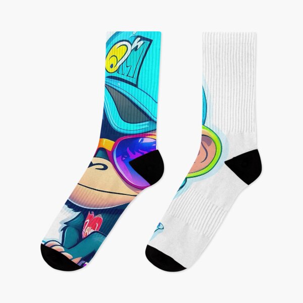 Artikelvorschau, Niedlicher Neon-Affe entworfen und verkauft von Crazy4Graphics.