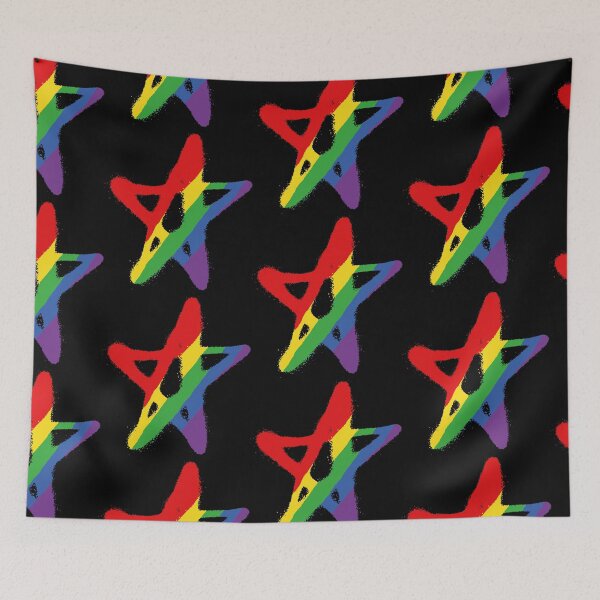 Item preview, rainbow star graffiti designed and sold by czarnyfeniks.