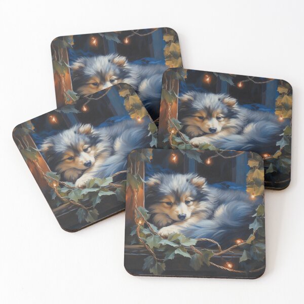 Item preview, Finnish Lapphund Puppy Art designed and sold by Nocturne  Paws.