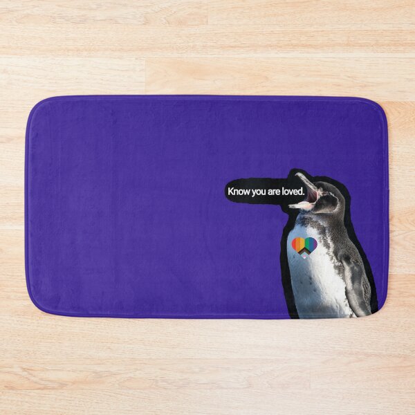Item preview, Dark Purple #3A2096 LGBTQ Pride Galapagos Penguin wants you to know you are loved  designed and sold by SBPenguins.