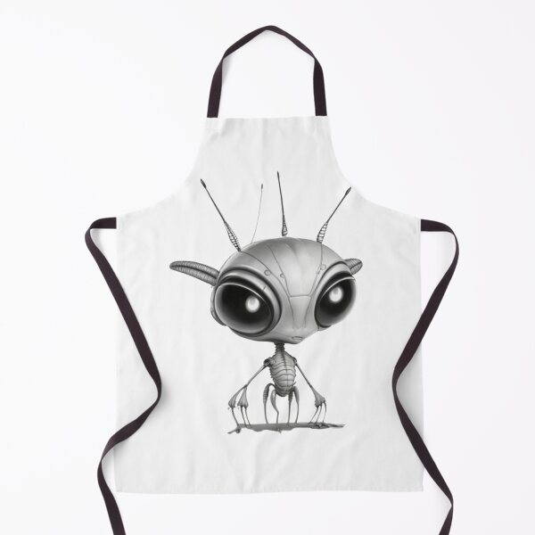Item preview, Mini Gray Alien - Cute Extraterrestrial Art Print designed and sold by aiprintiq.