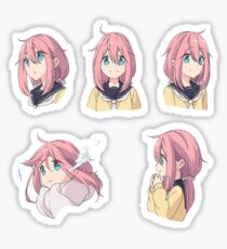 Nadeshiko Kagamihara Yuru Camp - 5 Faces Sticker