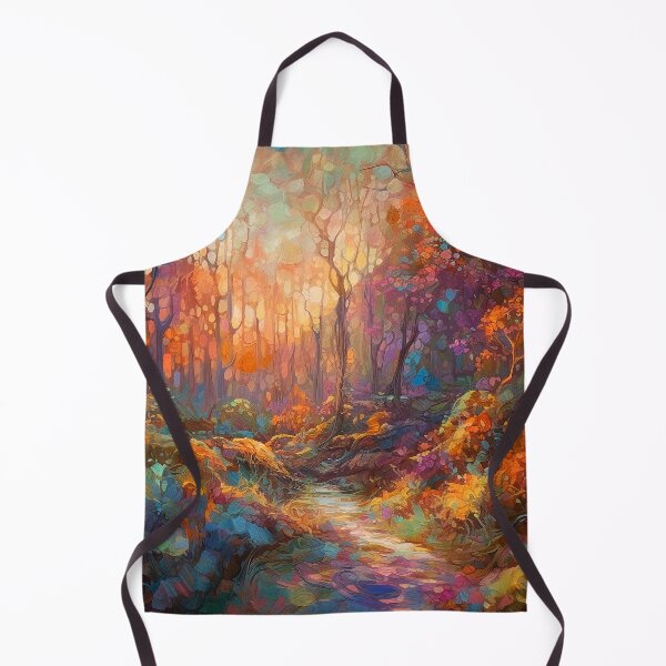 Item preview, Impressionistic woods painting 7 designed and sold by Red Witch Art.