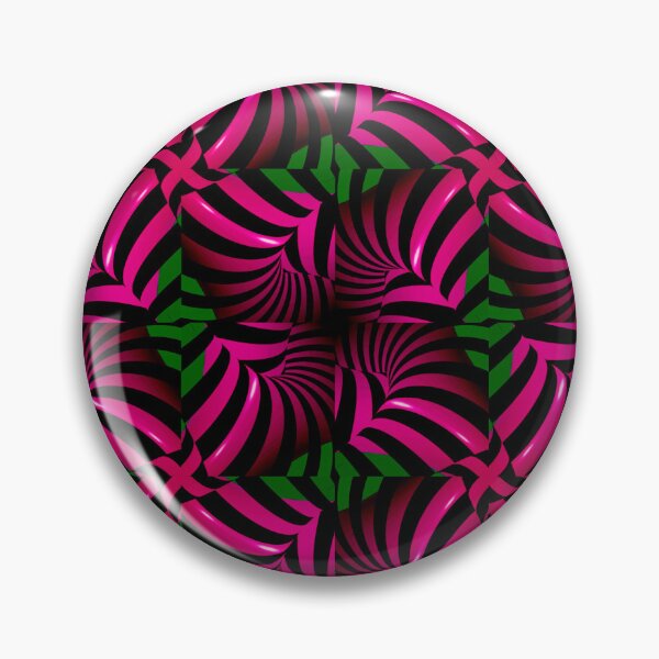 Item preview, Candy Flip Trippy Dark Green Pink Pattern designed and sold by theWeppen.