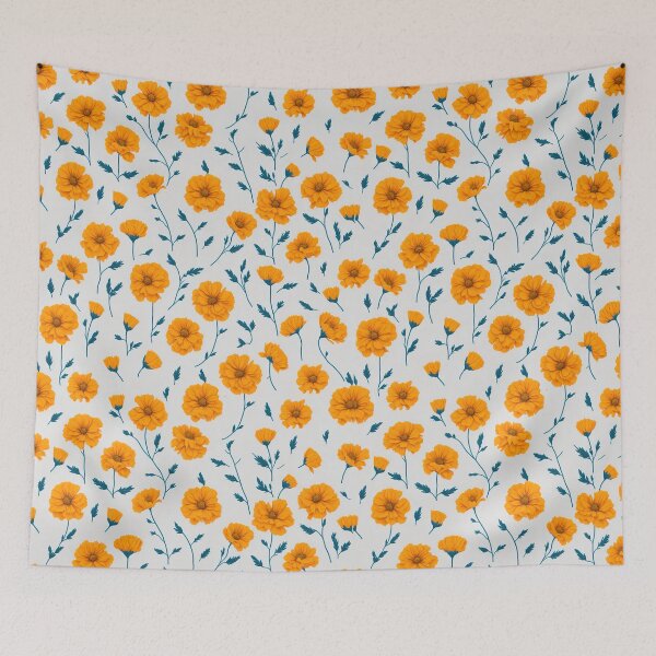 Item preview, Marigold Flower Pattens designed and sold by STYLESHOWIN.