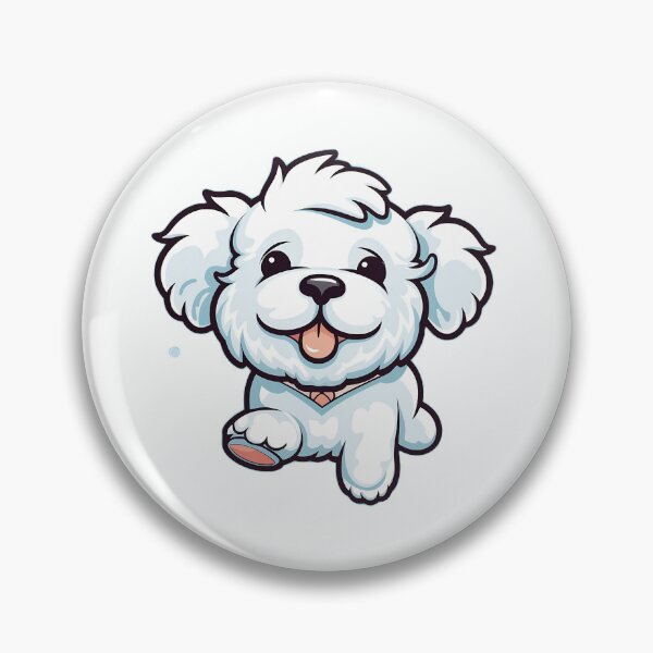 Artikelvorschau, Bichon Maltese – Der charmante Fluffball entworfen und verkauft von SADStyleDesigns.