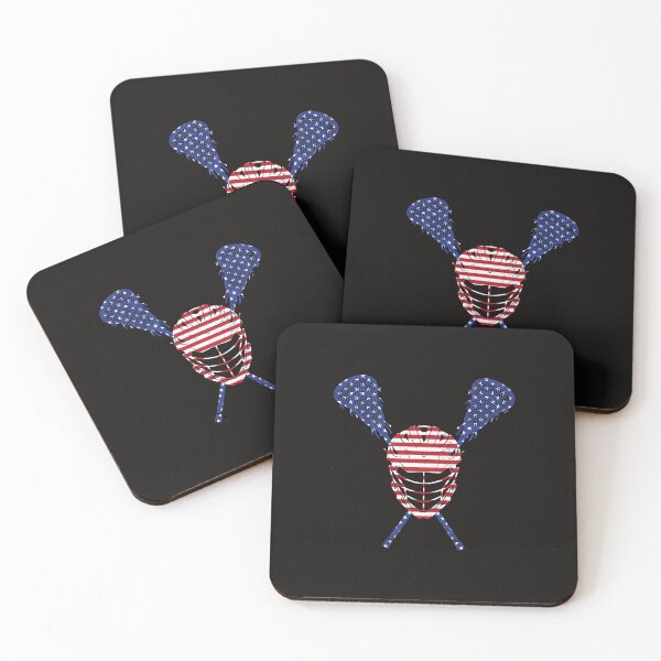 Item preview, Lacrosse American Flag Lax Helmet Sticks 4th Of July designed and sold by WandaHermann.