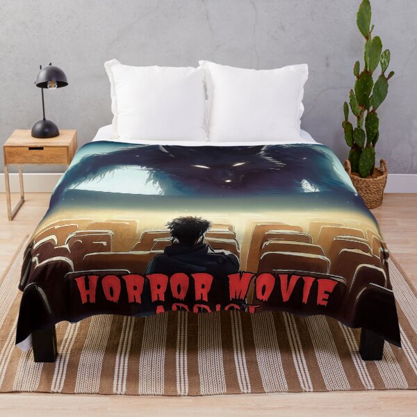 Item preview, Horror movie addict werewolf in cinema hall designed and sold by TomFrontierArt.