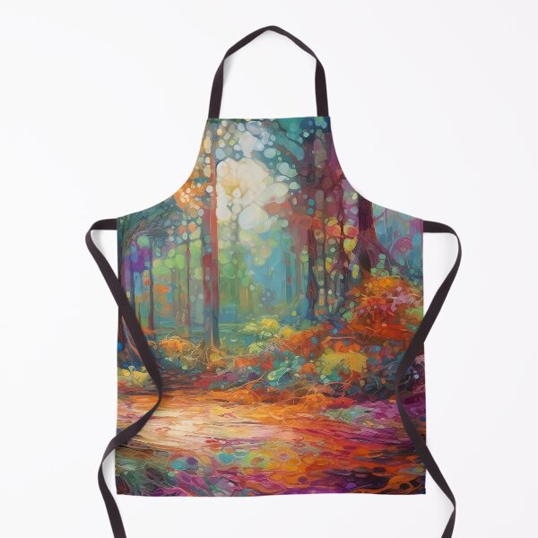 Item preview, Impressionistic woods painting 8 designed and sold by Red Witch Art.