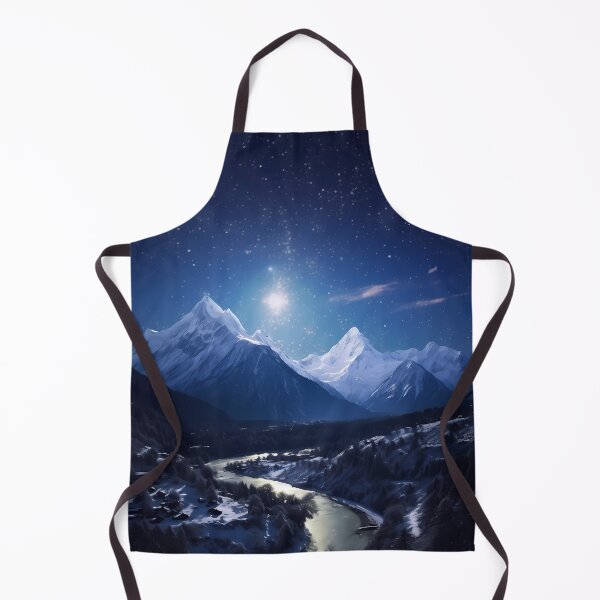 Item preview, A River Running Through A Snowy Valley & Mountain designed and sold by GiveMeMood.