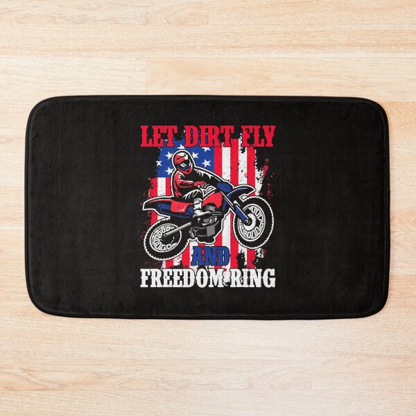 Item preview, Let Dirt Fly And Freedom Ring American 4th Of July Dirt Bike designed and sold by WandaHermann.