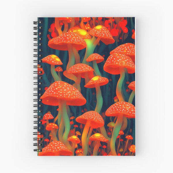 Item preview, Glowing mushroom forest pattern designed and sold by Rothnaric.