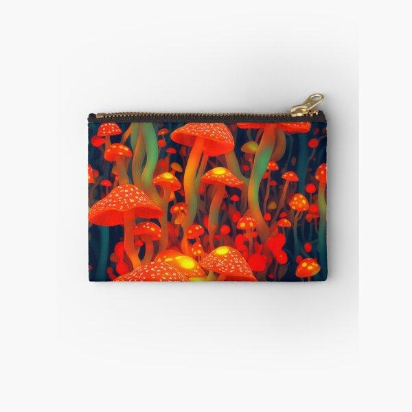 Item preview, Glowing mushroom forest pattern designed and sold by Rothnaric.