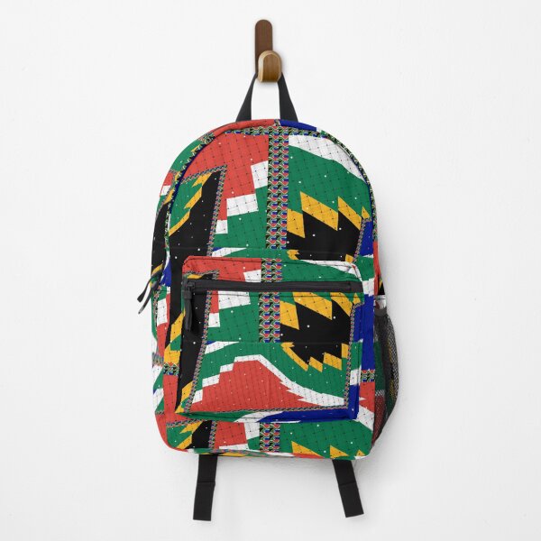 Item preview, Attractive original abstract geometric artwork, inspired by the South African flag in a vintage style. designed and sold by Ralek.