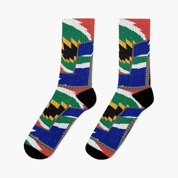 Item preview, Attractive original abstract geometric artwork, inspired by the South African flag in a vintage style. designed and sold by Ralek.