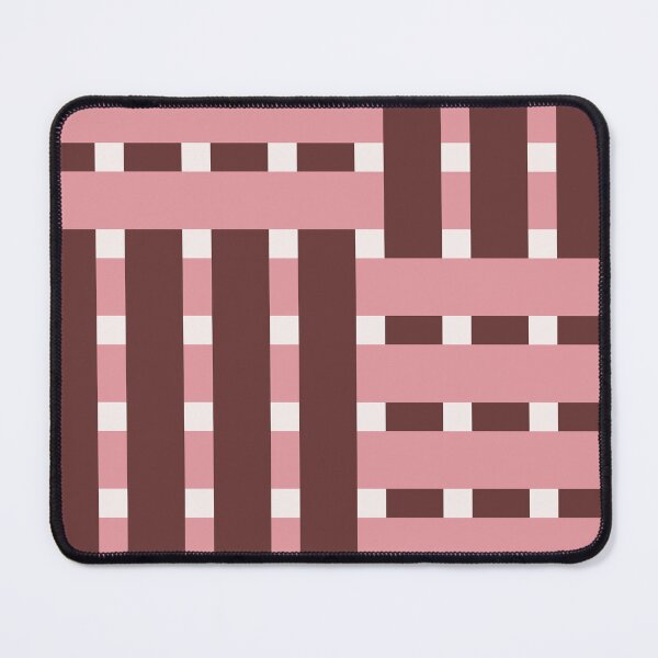 Item preview, Fabric Weave Design - Matt Rib Weave Irregular Pattern - Ivory and Rose designed and sold by DesignCentrum.