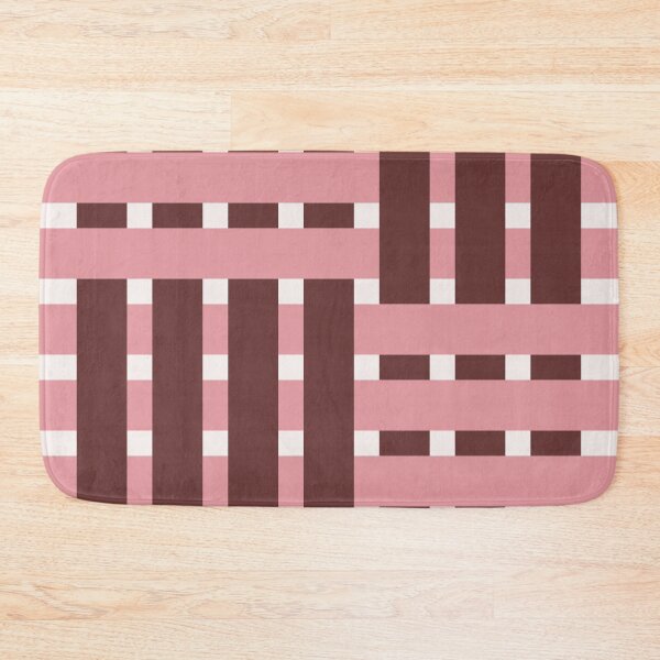 Item preview, Fabric Weave Design - Matt Rib Weave Irregular Pattern - Ivory and Rose designed and sold by DesignCentrum.