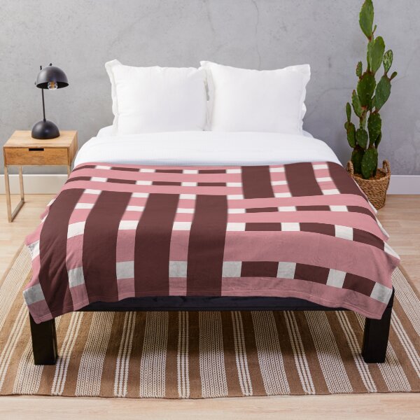 Artikelvorschau, Stoffgewebe-Design – mattes Rippengewebe, unregelmäßiges Muster – Elfenbein und Rose entworfen und verkauft von DesignCentrum.