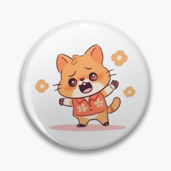 Item preview, orange hugging cat designed and sold by HappyCuteCat.