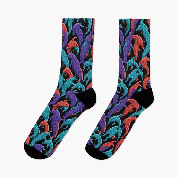 Item preview, Seamless colorful Dolphin Design Pattern designed and sold by kiyaansh16.