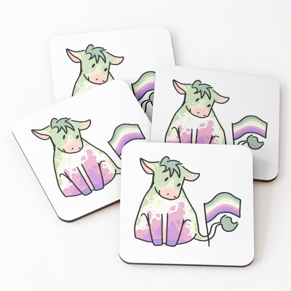 Item preview, Genderfae Pride Cow designed and sold by HelLoveHelena.