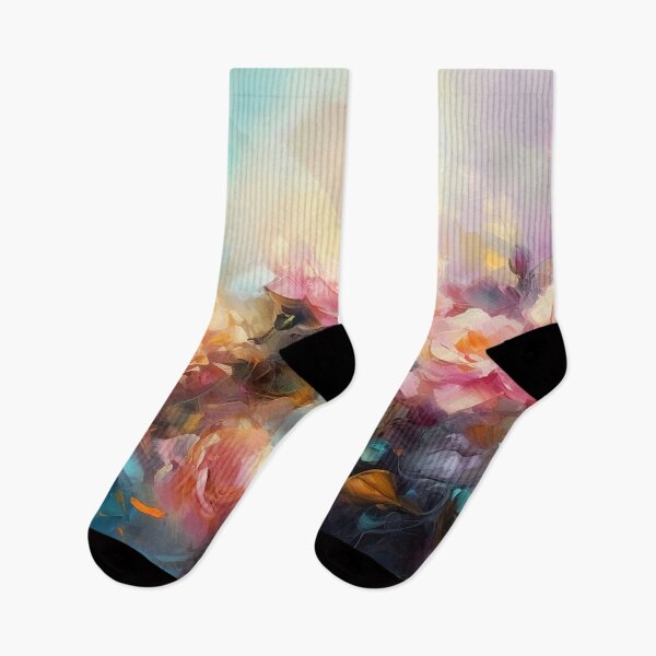 Item preview, Rose garden Impressionism painting 8 designed and sold by Red Witch Art.